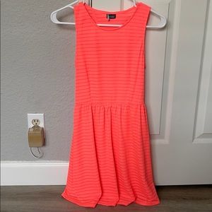 Neon coral dress